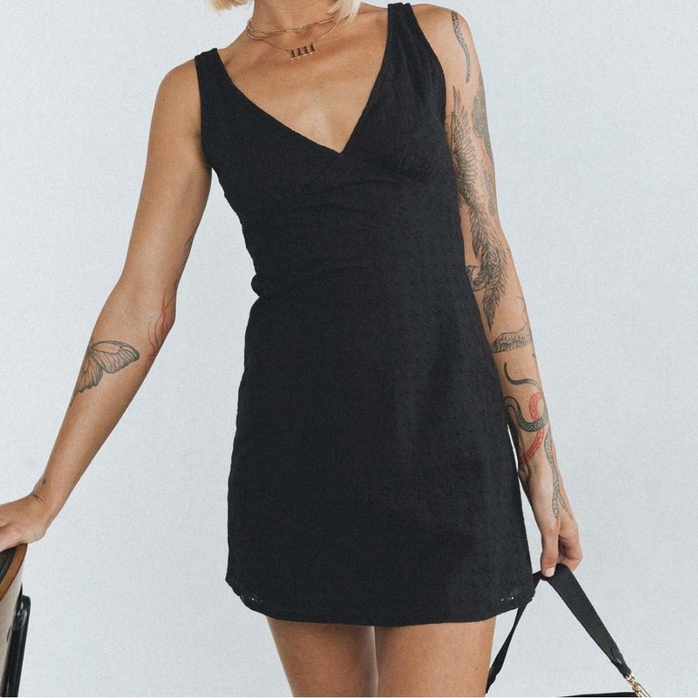 Princess Polly Nellie black mini dress